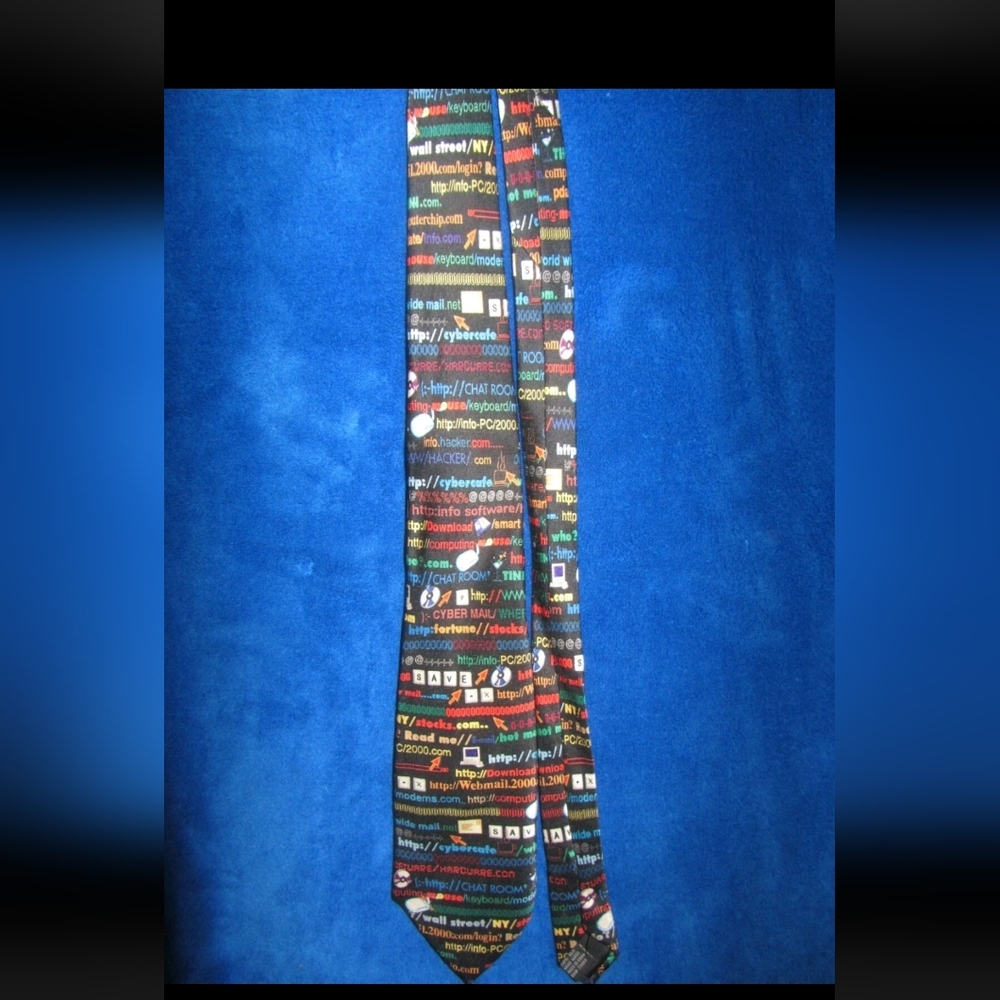 Puritan All Silk Elements/Computer Multicolor Pat… - image 1